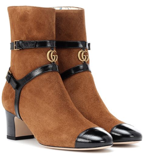 gucci boots brown|gucci ankle boots on sale.